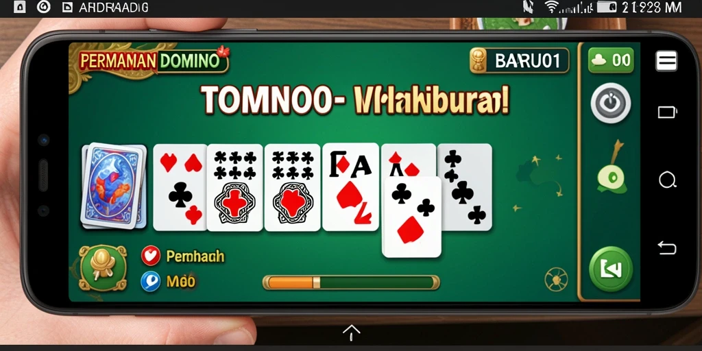 Screenshot gameplay Domino yang seru dan menarik.