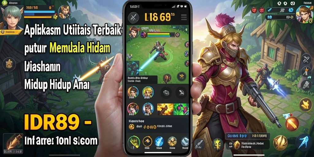 Tampilan aplikasi IDR89 yang modern dan fungsional.