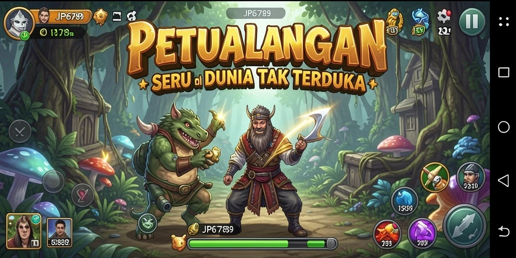 Tampilan gameplay menarik dalam ekspedisi petualangan.