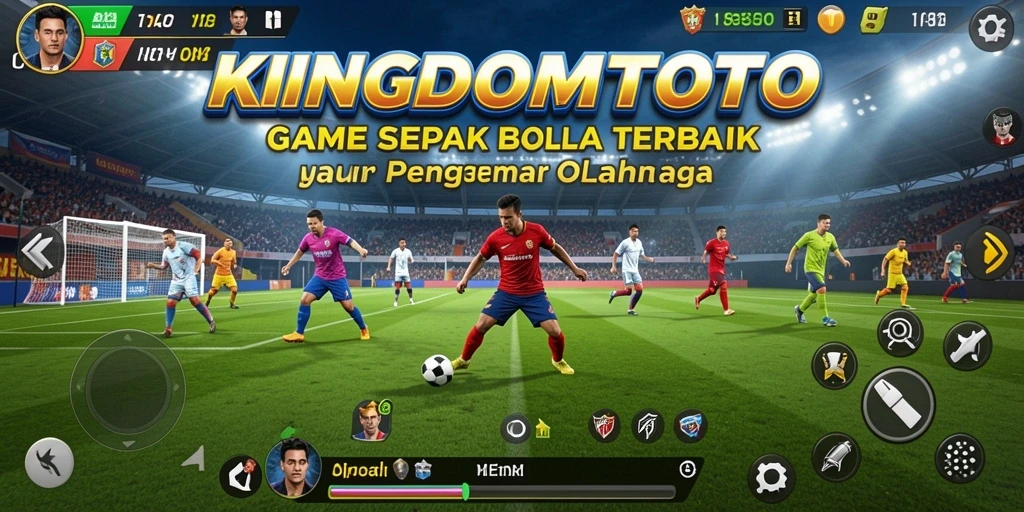 Gameplay sepak bola mendebarkan di KINGDOMTOTO.