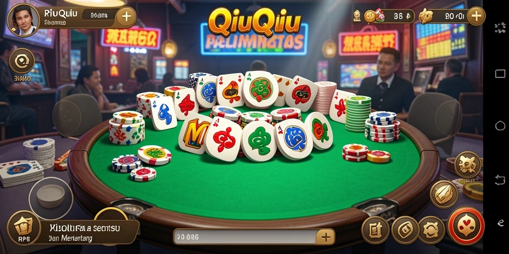 Screenshot gameplay QiuQiu yang menegangkan dan seru.