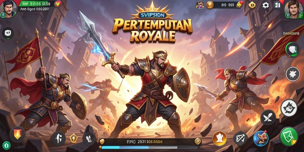 Tangkapan layar SVIPSIDN menunjukkan aksi seru dalam pertempuran Battle Royale.