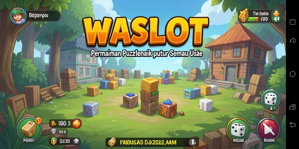 Screenshot WASLOT menampilkan gameplay puzzle yang menarik dan penuh tantangan.